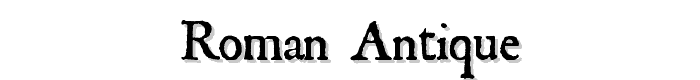 Roman Antique font